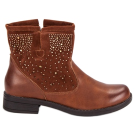 Mannika Bruna slip-on stövlar