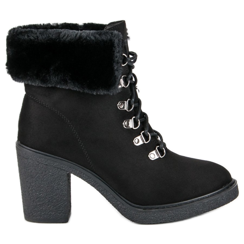 Juliet Knutna stövlar på stolpen svart