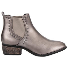 Sweet Shoes Silver Chelsea -stövlar grå