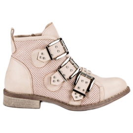 Sweet Shoes Ljusrosa stövlar svart