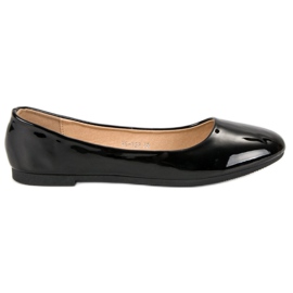 Top Shoes Lackerade ballerinor svart