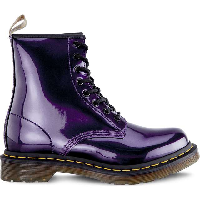 Dr. Martens Vegan 1460 Chrome Dark Purple Chrome Paint Metallic violett