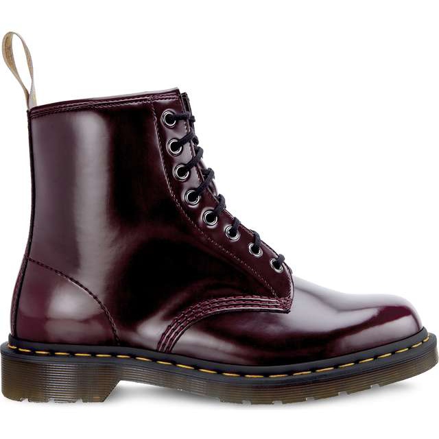 Dr. Martens Vegan 1460 Cherry Red Cambridge Brush röd