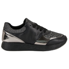 Trendiga sneakers svart