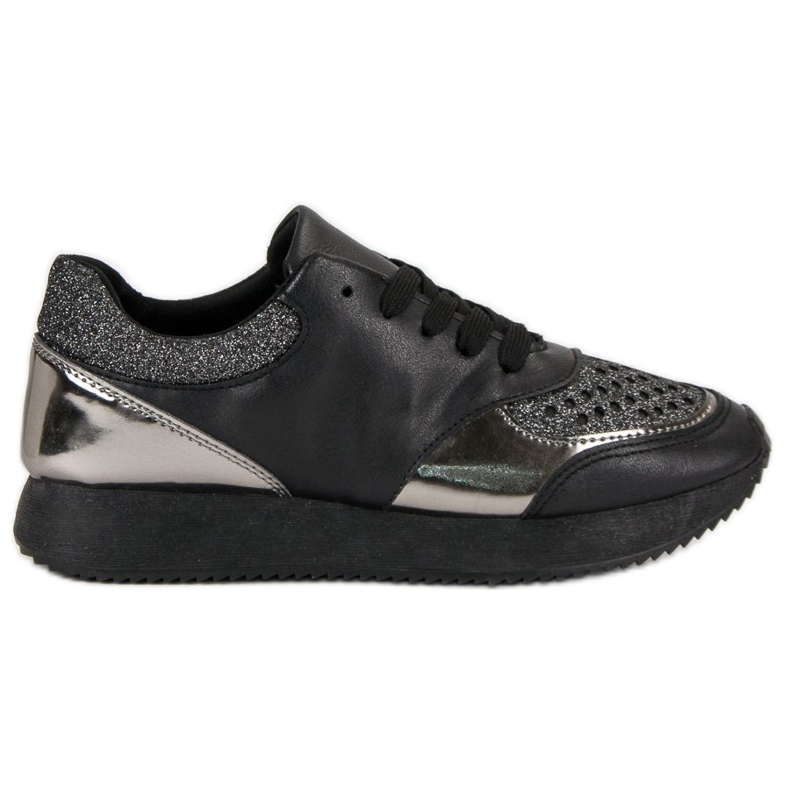 Trendiga sneakers svart