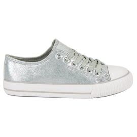 Silver sneakers grå