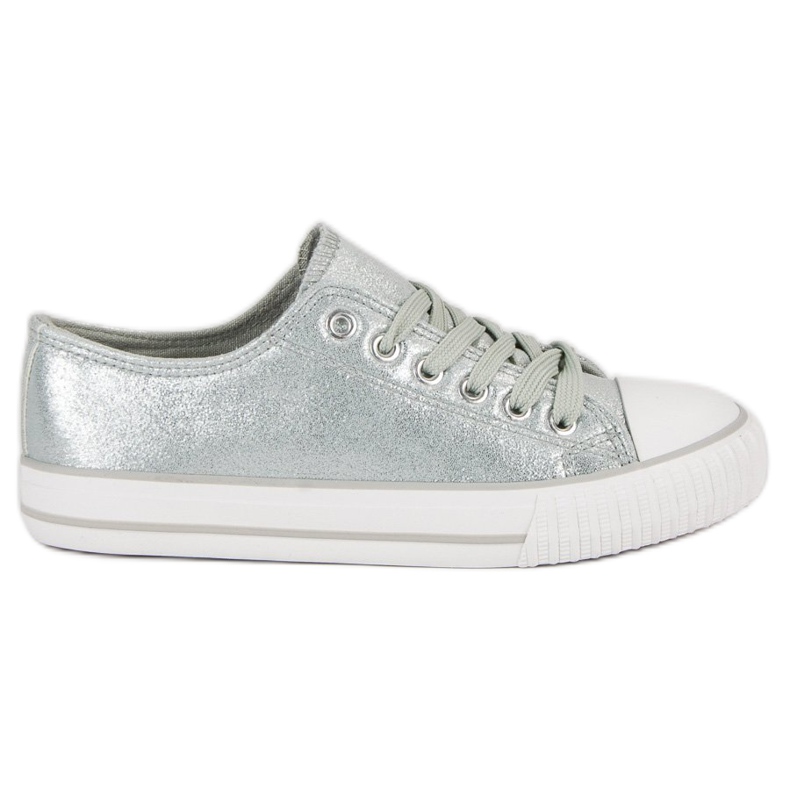 Silver sneakers grå