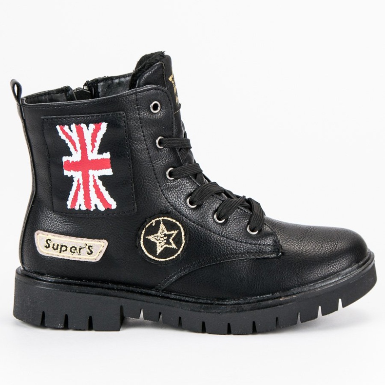 American Club Snygga tjejer Amerikanska Booties svart