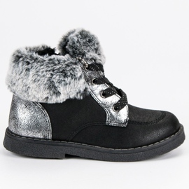 American Club Flickors fotkängor amerikanska svart