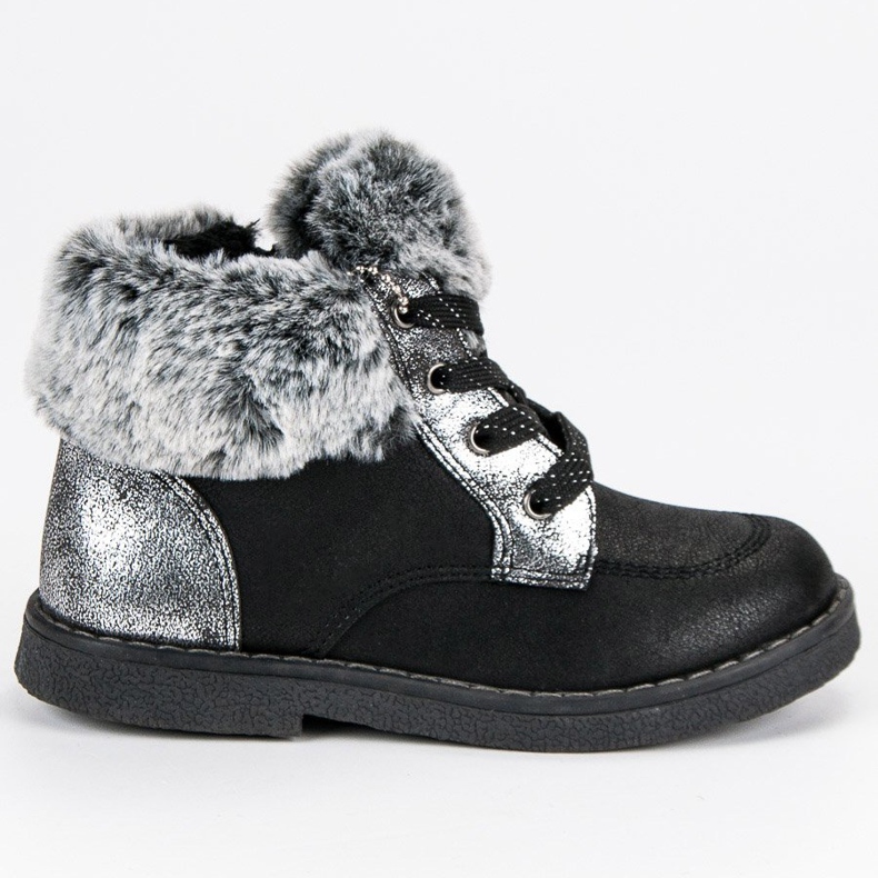 American Club Flickors fotkängor amerikanska svart