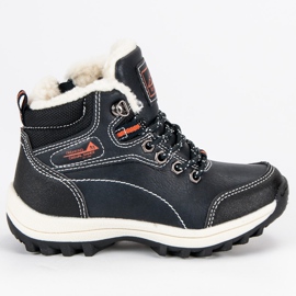 Arrigo Bello Pojkors skor med fårskinn blå