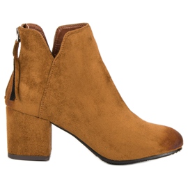 Vinceza Högklackade stövlar i mocka brun