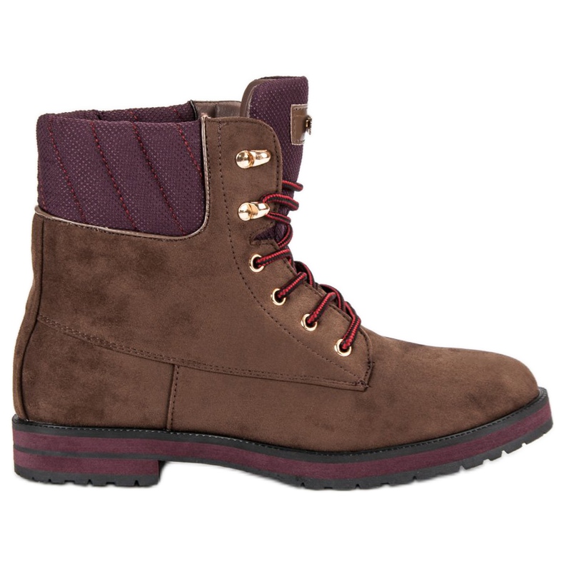 Ideal Shoes De-2750br brun