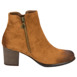 VINCEZA mocka stövlar brun