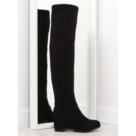 Svarta kilstövlar 0-68 svart