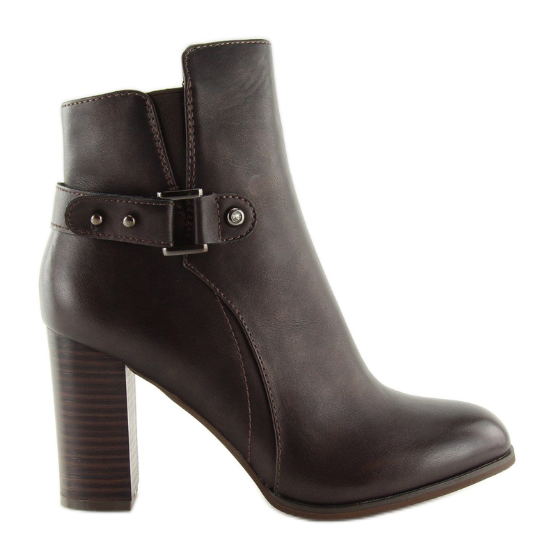 Bruna höga klackar 3974 Brun