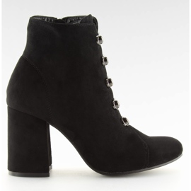 Svarta OM-15 svarta högklackade stövlar