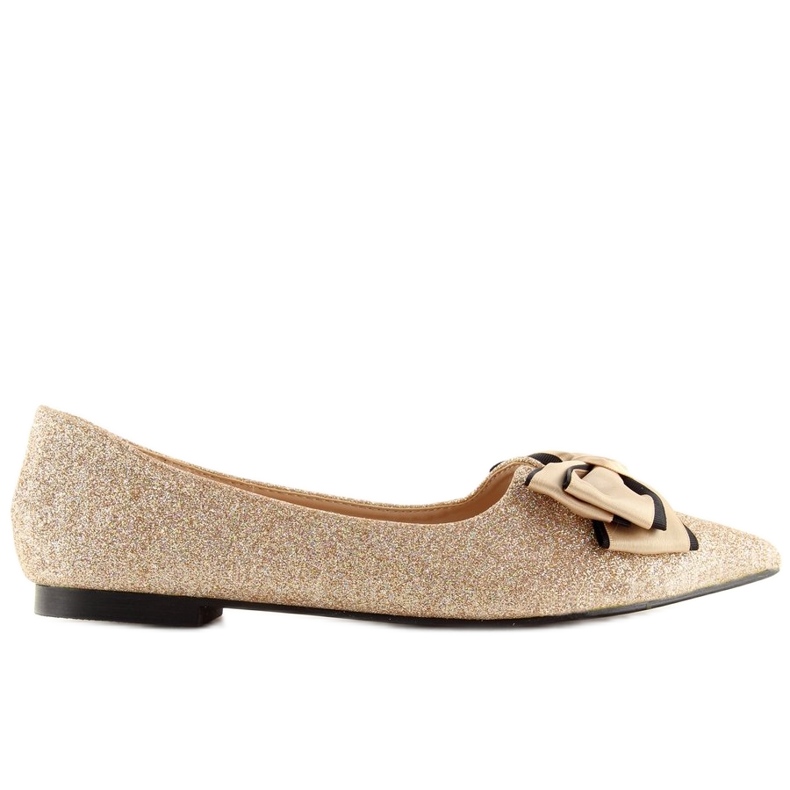 Ballerinas glänsande guld LT101 Champagne gyllene