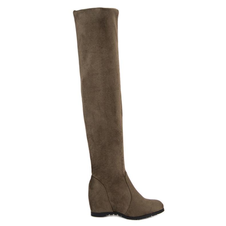 Super Me Höga kilstövlar grön