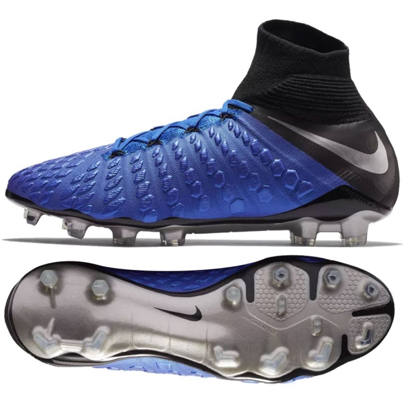Nike Hypervenom Phantom 3 Elite Dynamic Fit Fg M AJ3803-400 fotbollsskor marinblå marinblå