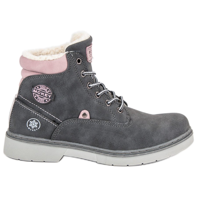 McKey Fångare med fårskinnsrock grå