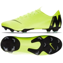 Nike Mercurial Vapor 12 Pro Fg M AH7382-701 fotbollsskor gul gul