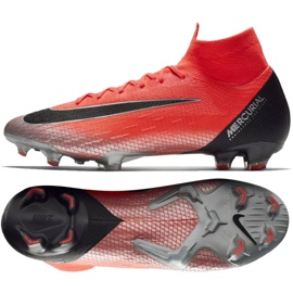 Nike Mercurial Superfly 6 Elite CR7 Fg M AJ3547-600 fotbollsskor röd svart