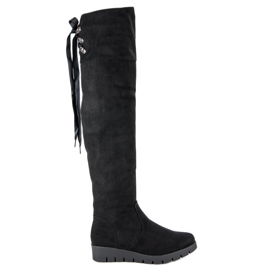 Filippo Mocka Platform stövlar svart