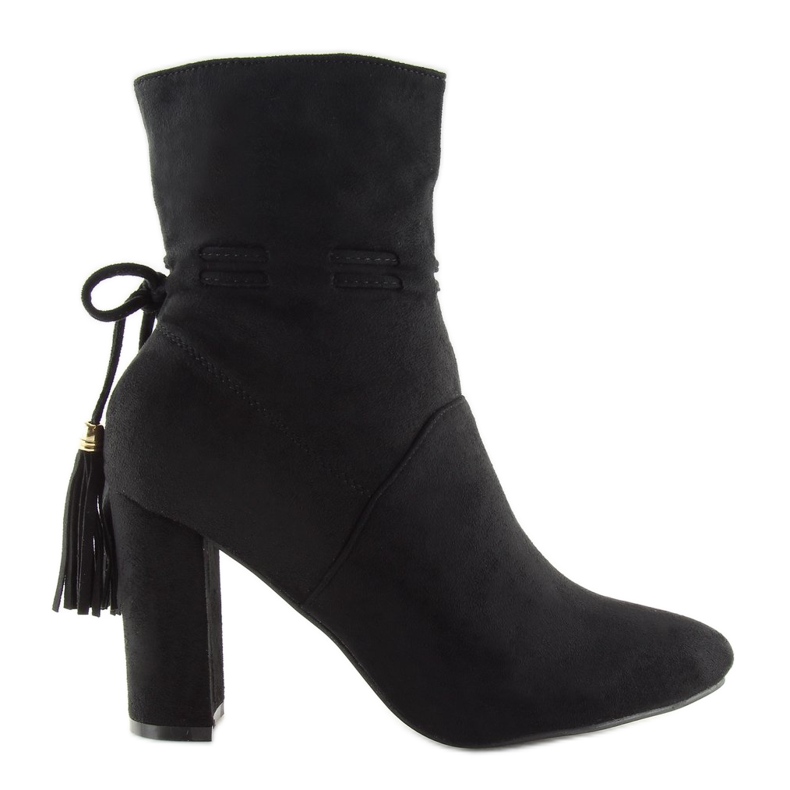 Svart FA183 Svarta höga klackar