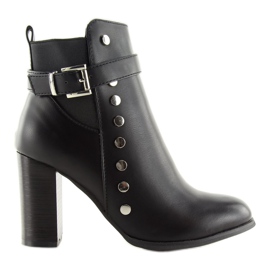 Svart 88073 Svarta höga klackar