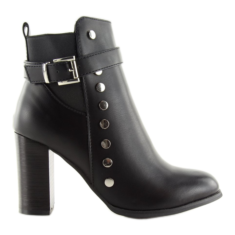 Svart 88073 Svarta höga klackar