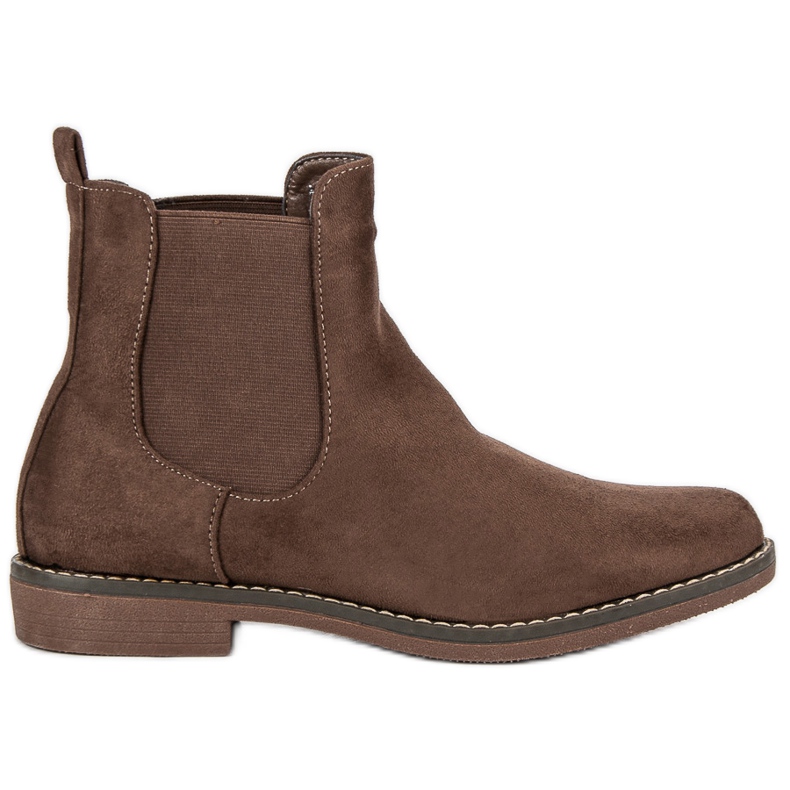 Super Mode Khaki mocka Chelsea stövlar kaki