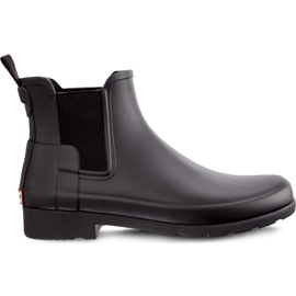 Hunter Kvinnors Original Refined Chelsea Black svart