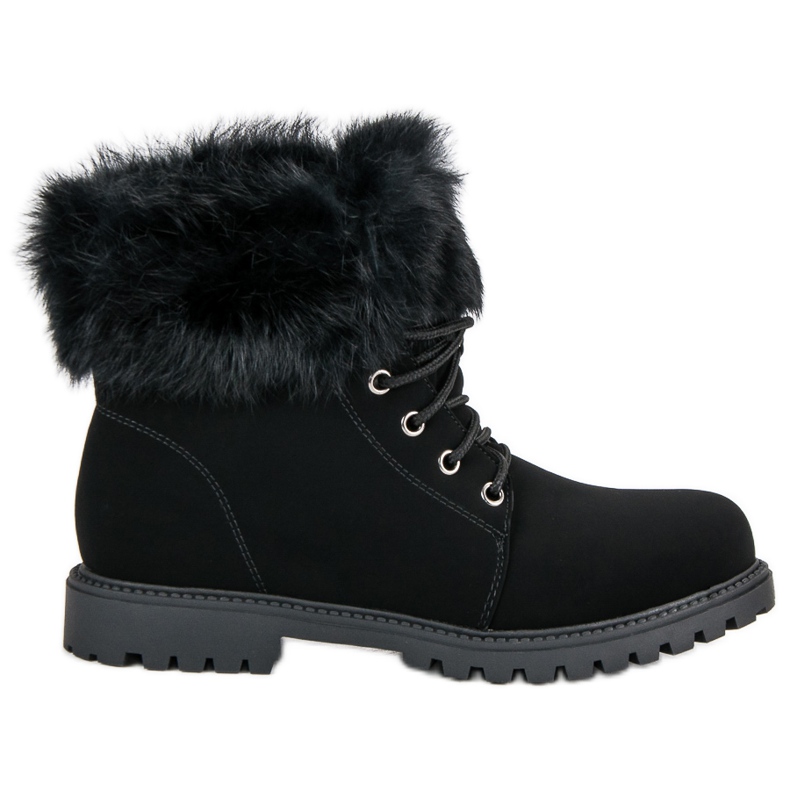 Nio Nio Svarta fällare med päls