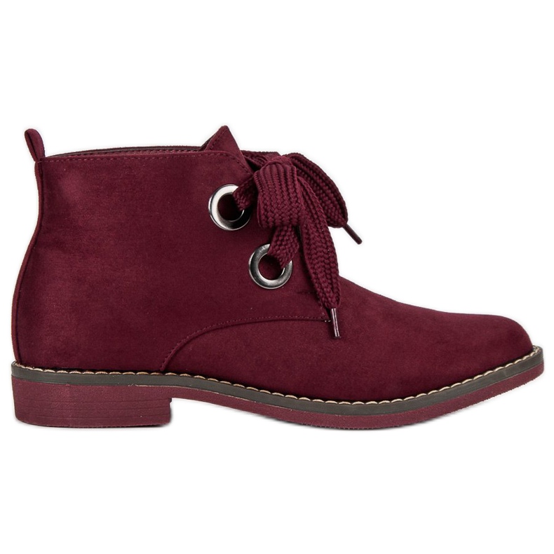 Super Mode Stövlar i mocka röd