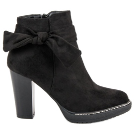 Cm Paris Mocka Chelsea stövlar med rosett svart