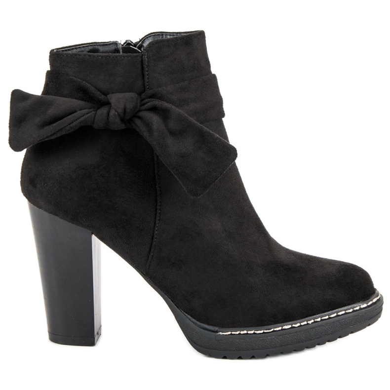 Cm Paris Mocka Chelsea stövlar med rosett svart