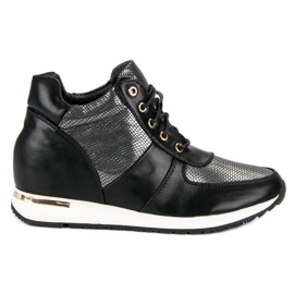 J. Star Sports wedge sneakers svart
