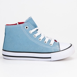 Högblå sneakers