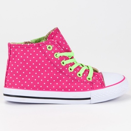 Polka dot sneakers rosa