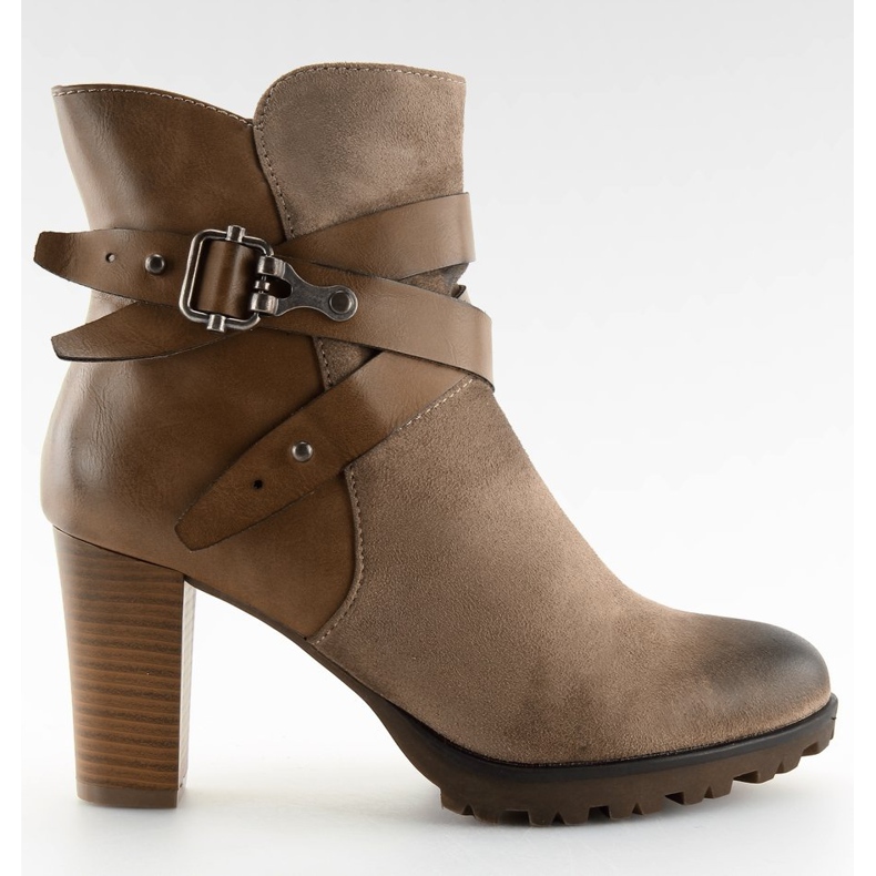 Ankel stövlar brun 8287 Khaki