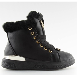 Svarta isolerade sneakers F506 svart