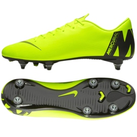 Nike Mercurial Vapor 12 Academy Sg Pro M AH7376-701 fotbollsskor mångfärgad grön