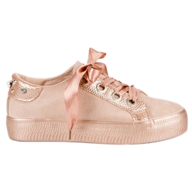 Bestelle Knutna sportskor grå