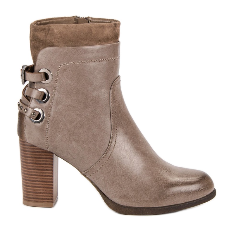 Super Mode Eleganta stövlar på en stolpe brun