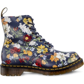 Dr. Martens Darcy Floral 1460 Pascal DM'S Navy Darcy Floral Backhand Halmkorn mångfärgad marinblå