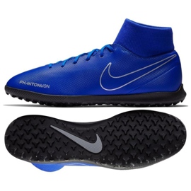 Nike Phantom Vsn Club Df Tf M AO3273-400 fotbollsskor mångfärgad blå