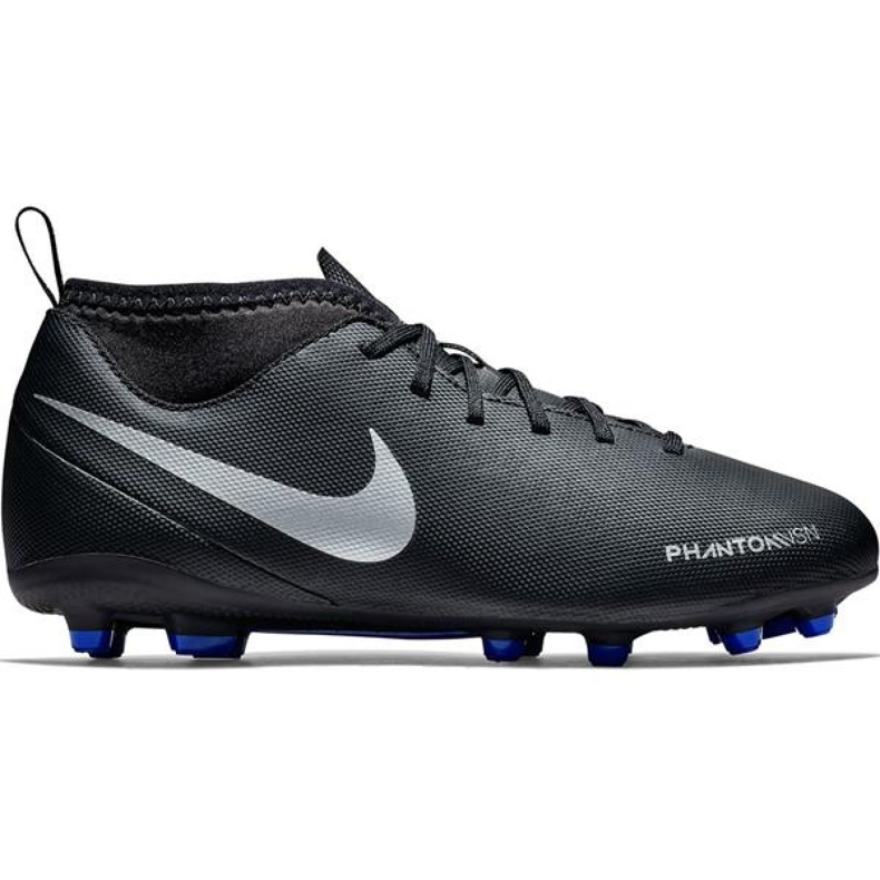Nike Phantom Vsn Club Df Fg Mg Jr AO3288-004 fotbollsskor svart svart