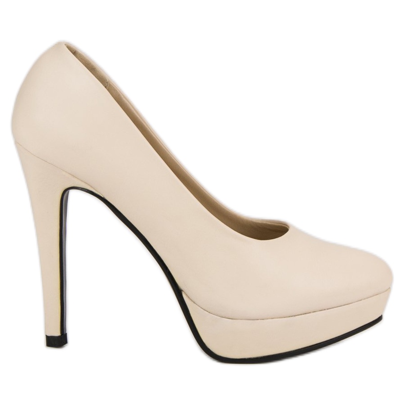 J. Star Sexiga höga klackar på plattformen brun