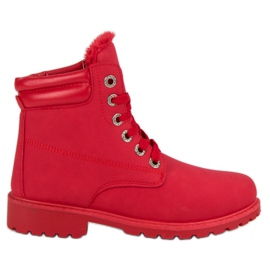 Bestelle Red Warm Trappers röd
